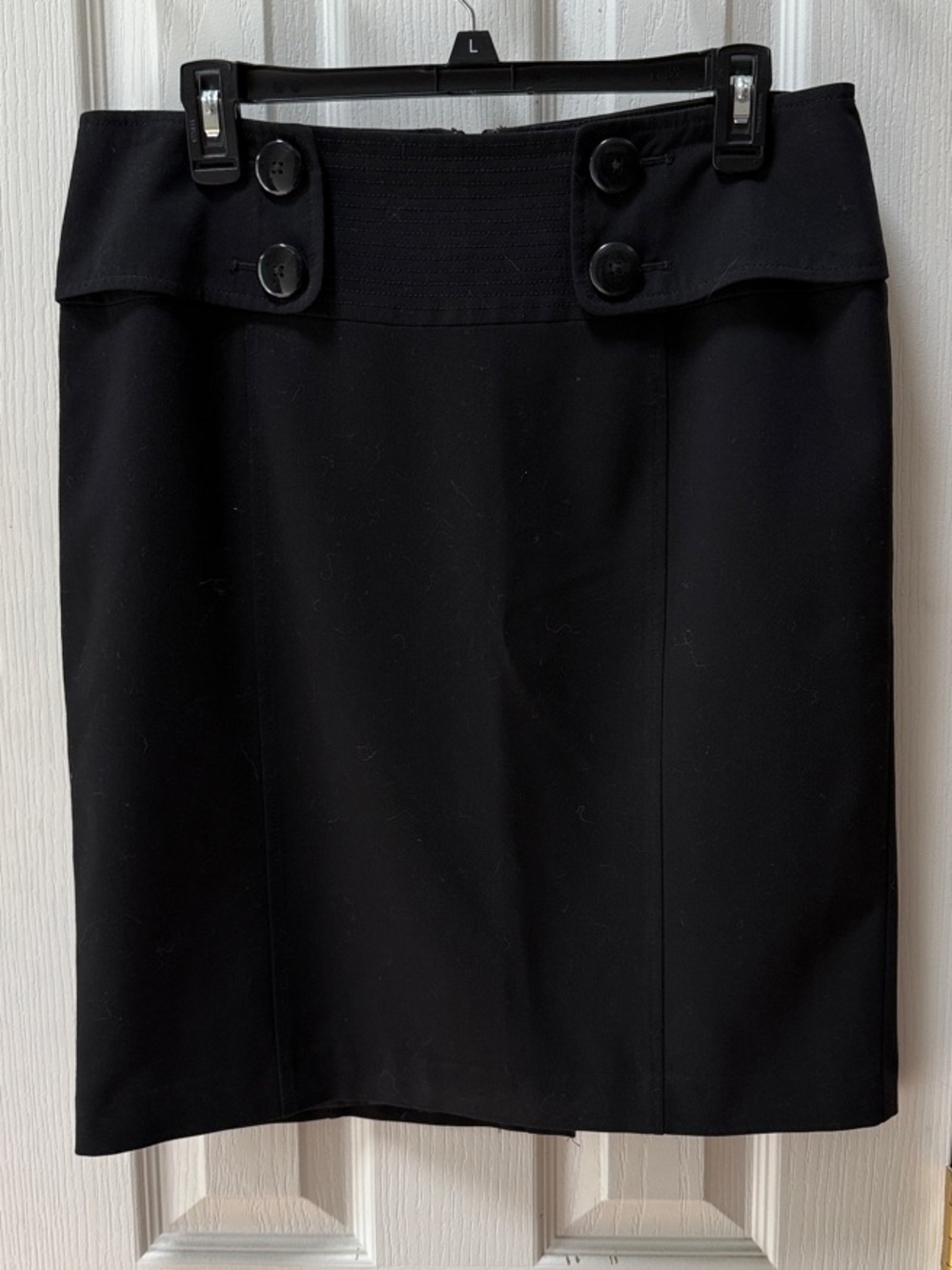 APT. 9 Black Pencil Skirt Size 10 Stretch Career Office Lined